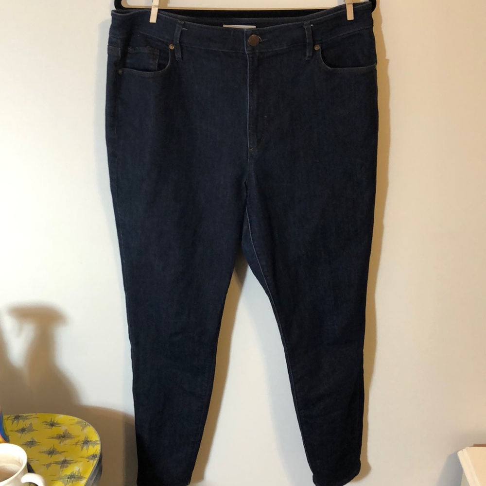 Loft Curvy high waist skinny ankle